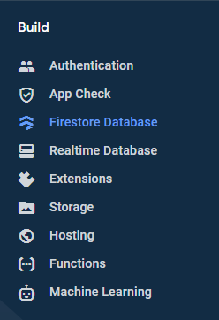 Accessing Firestore Database on Firebase Dashboard