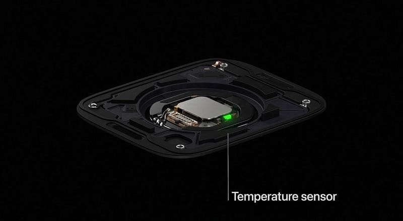 Apple Watch temperature sensors