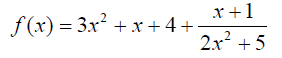 Example of long division in rational functions