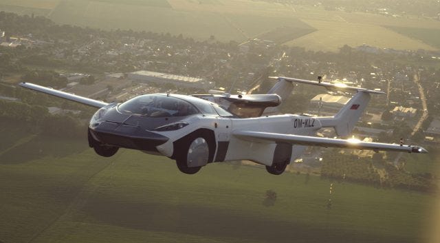 AirCar preparing for takeoff