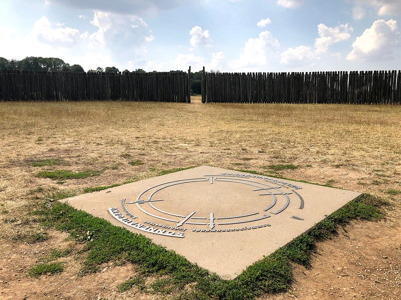 Neolithic roundel structure in Prague