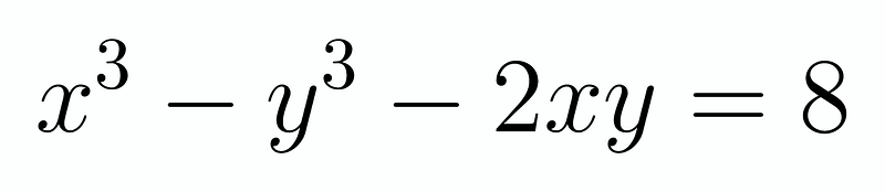 Rearranged original equation