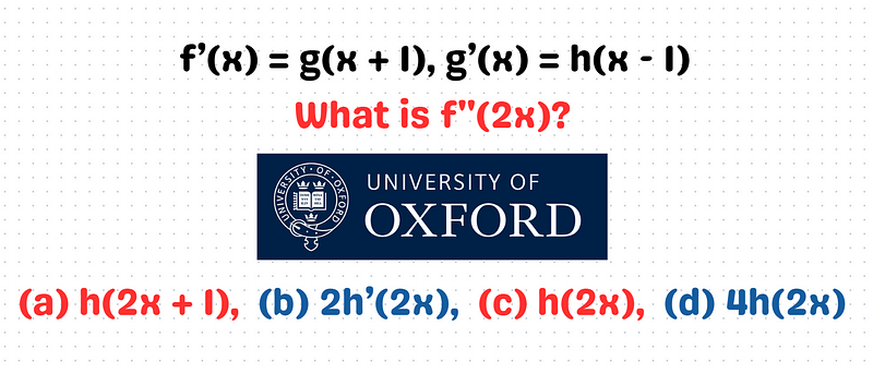 Engaging math puzzle from Oxford