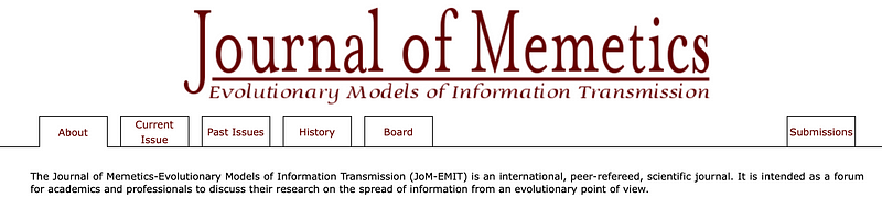 Journal of Memetics