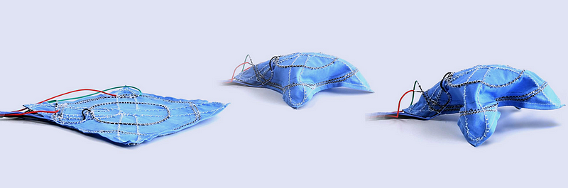 Robotic fabric demonstrating versatility