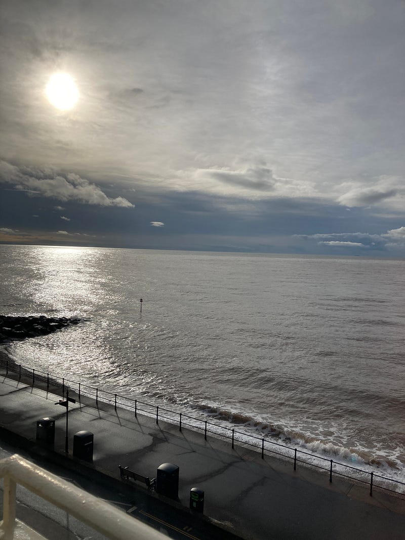 Scenic view of Sidmouth's coastline