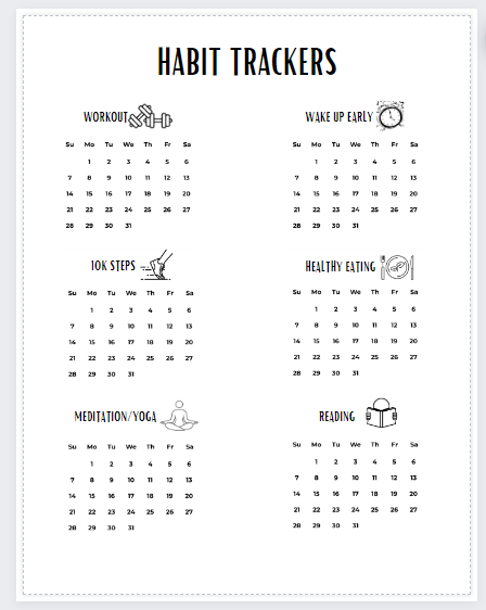 Habit Tracker Page