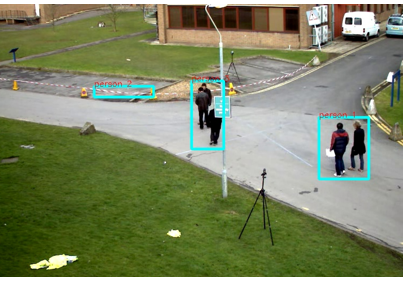 Example of misidentification in object tracking