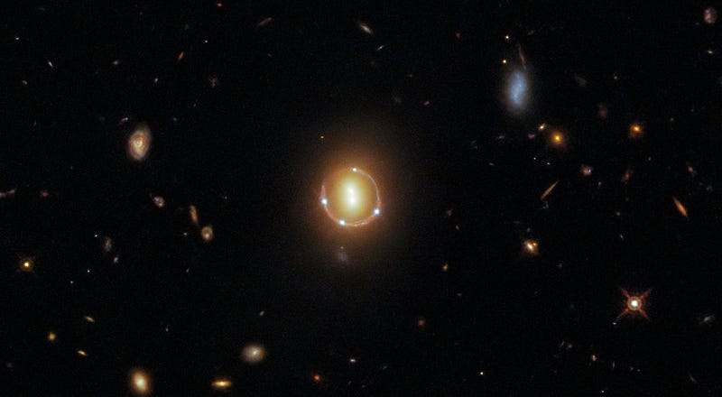 Image of an Einstein Ring captured by Hubble Space Telescope