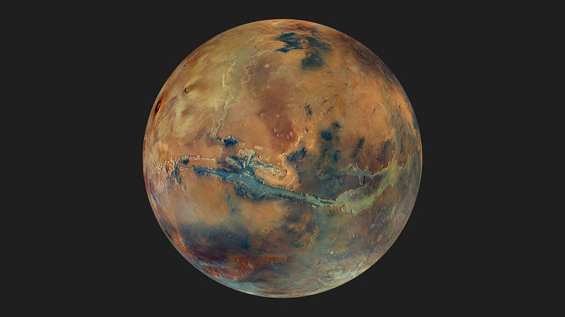 Celebrating 20 years of Mars Express with a stunning image