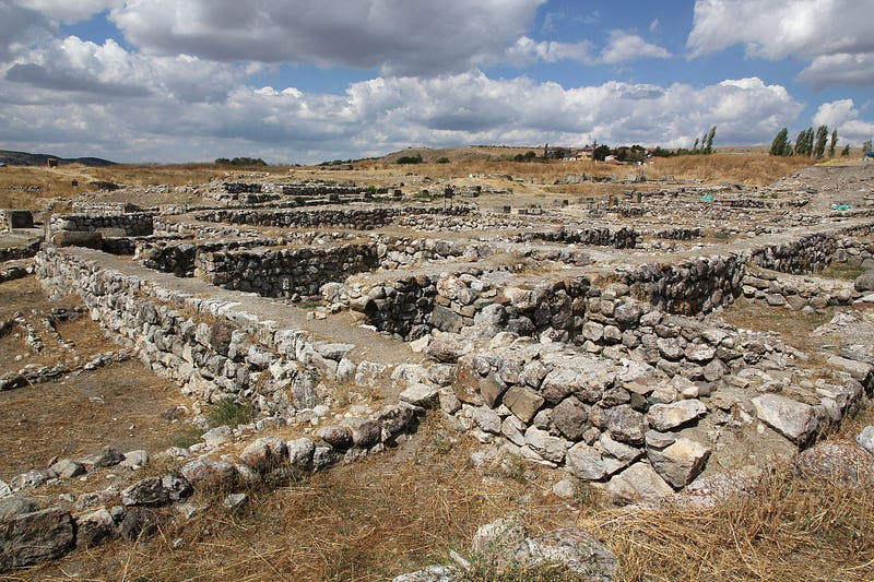 Hittite architectural remains in Alacahöyük