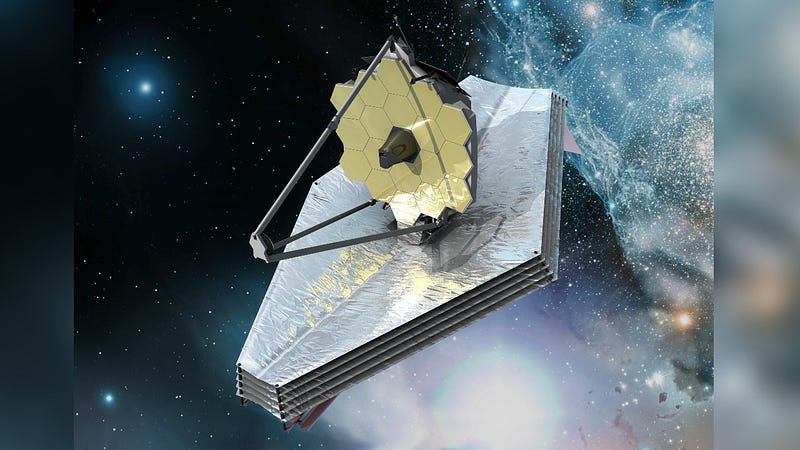 James Webb Telescope in space