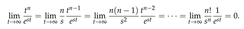 Result of applying L'Hôpital's rule to power function