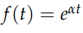 Exponential function representation