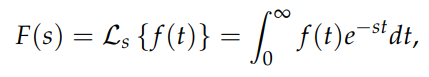 Mathematical representation of the one-sided Laplace transform