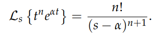 Final result for the combined function Laplace transform