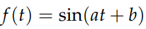 Sine function representation