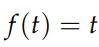 Linear function for Laplace transformation