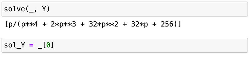 Solving for L[y]