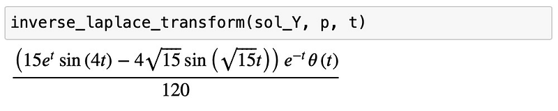 Inverse Laplace transform