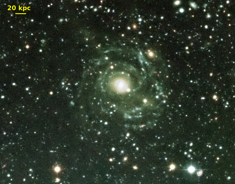 Malin 1 galaxy, discovered through innovative techniques