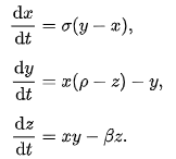 Lorenz's atmospheric convection model