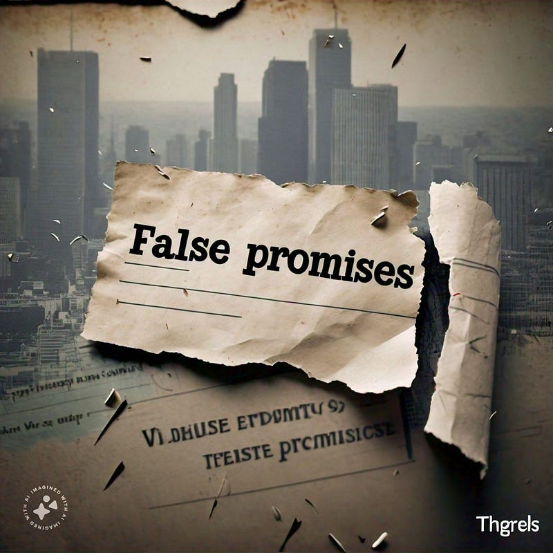 A narrative about broken promises and accountability.